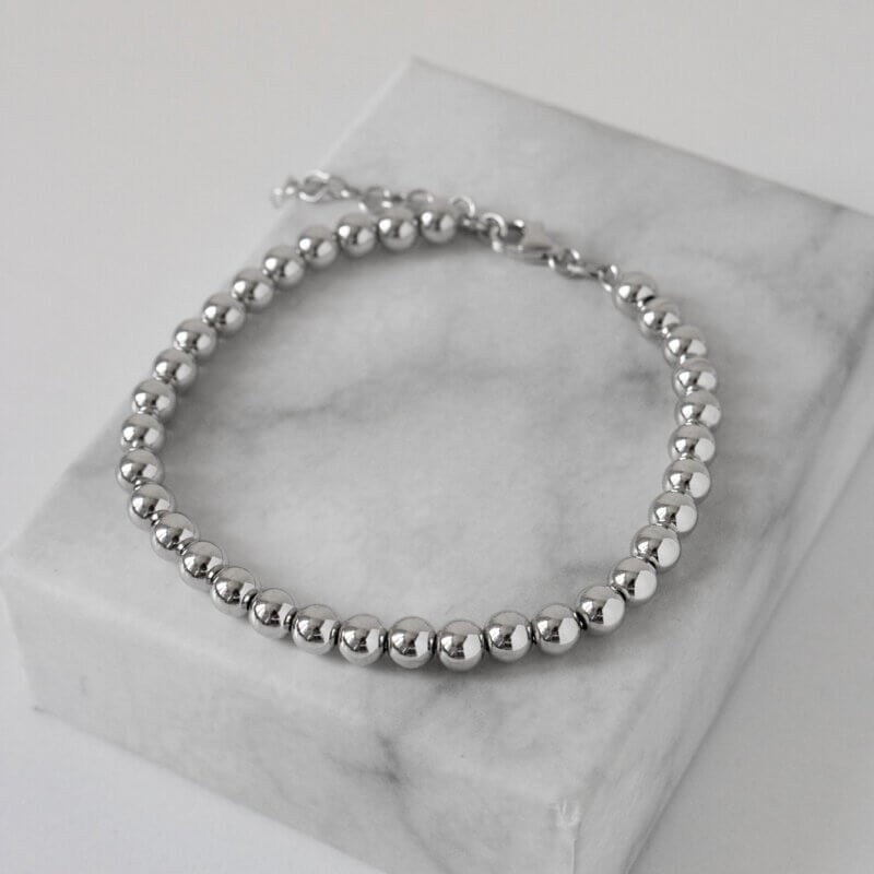 Срібний браслет Кульки