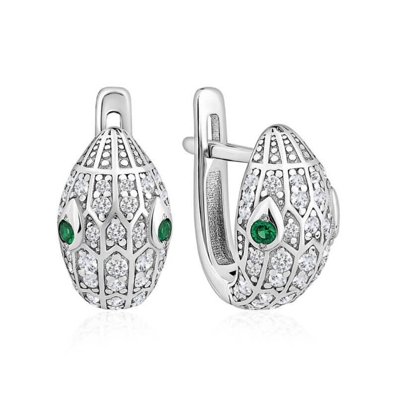 Срібні сережки Змія