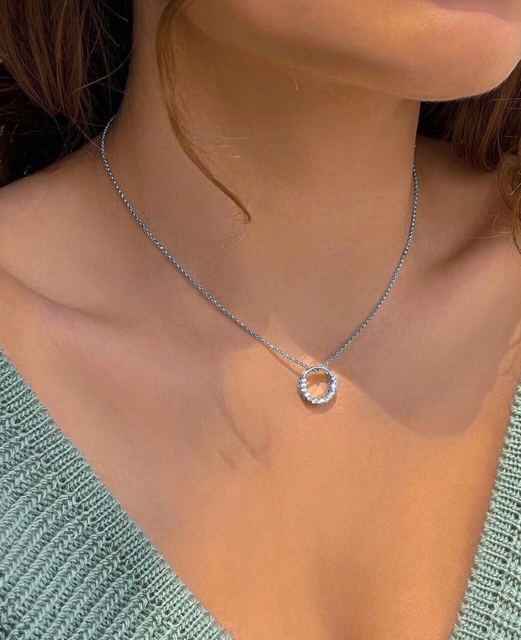 Срібне кольє Віночок - Зображення 2