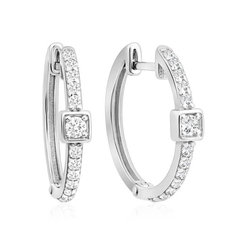 Срібні сережки Модерн