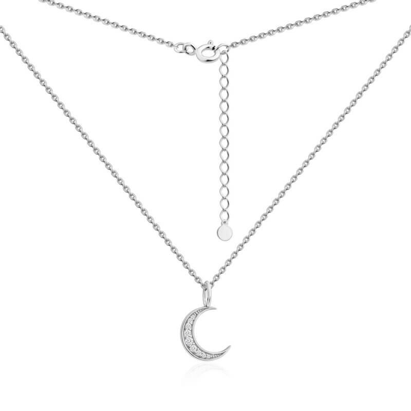 Срібне кольє Місяць