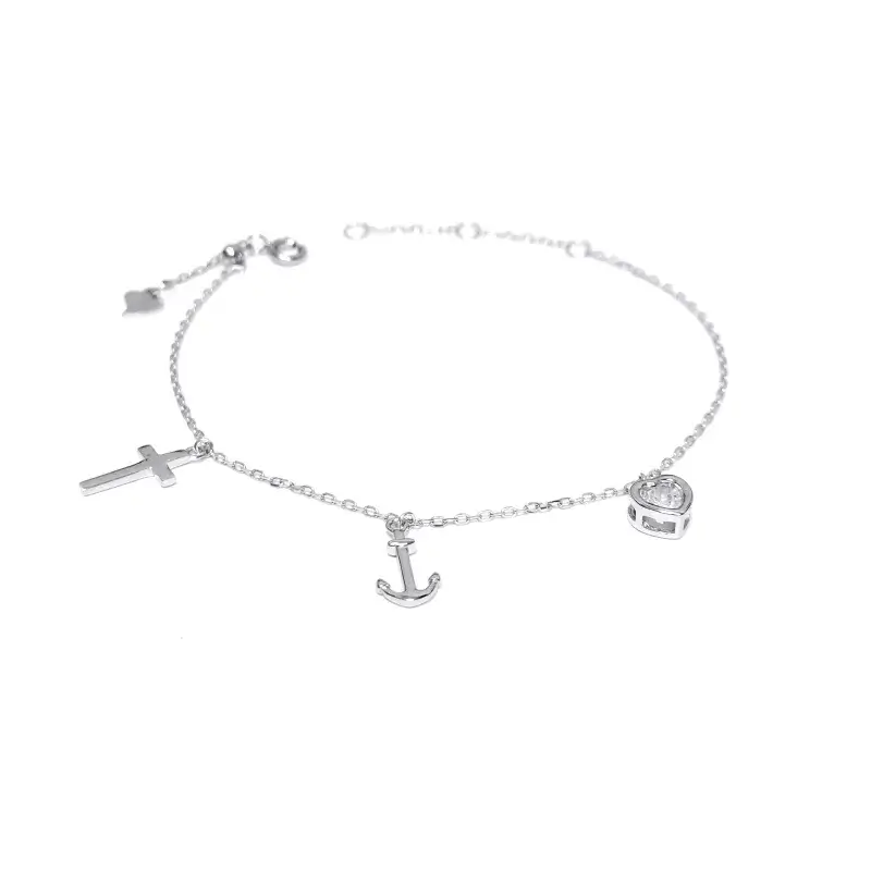 Срібний браслет Віра Надія Любов