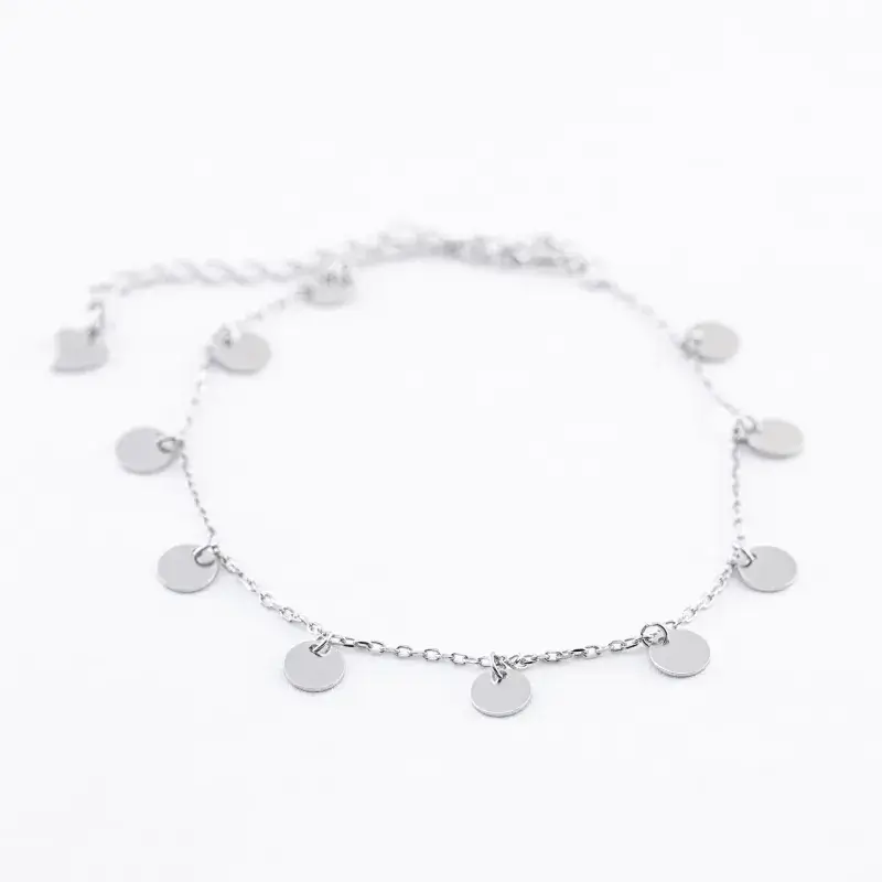Срібний браслет Монетки