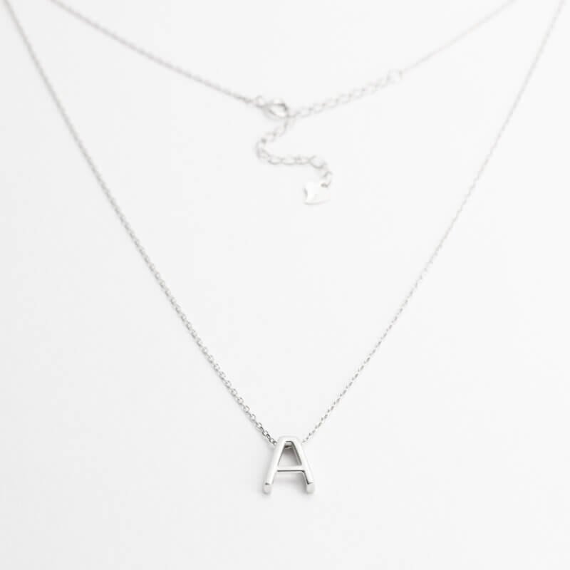 Срібне кольє А