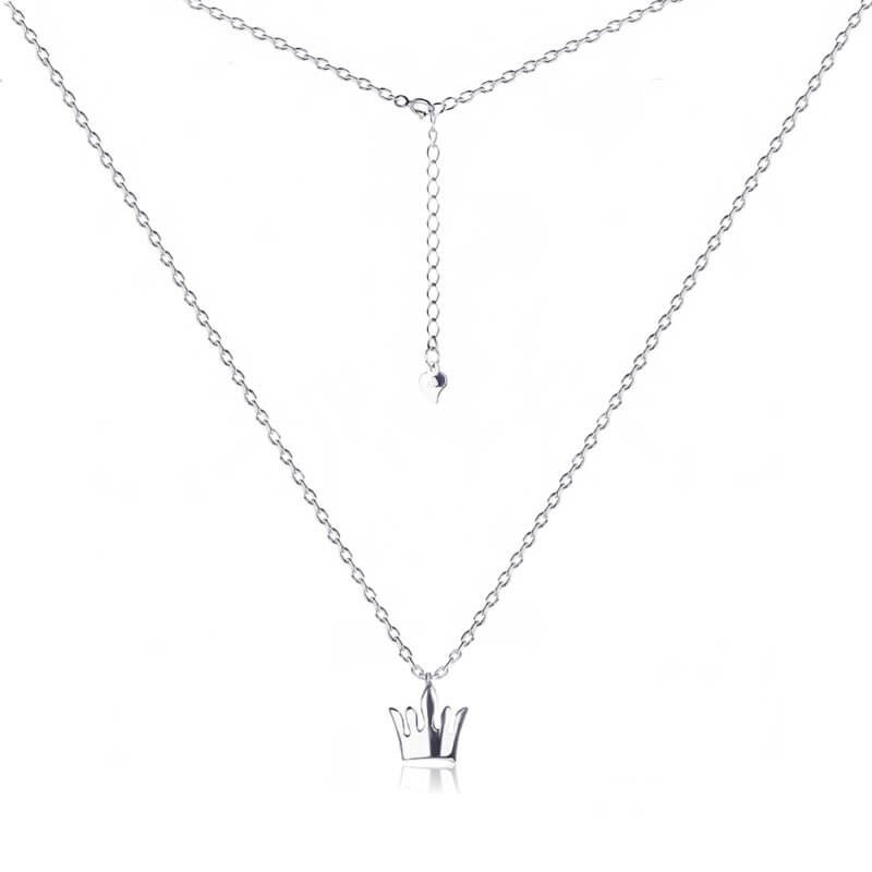 Срібне кольє Корона