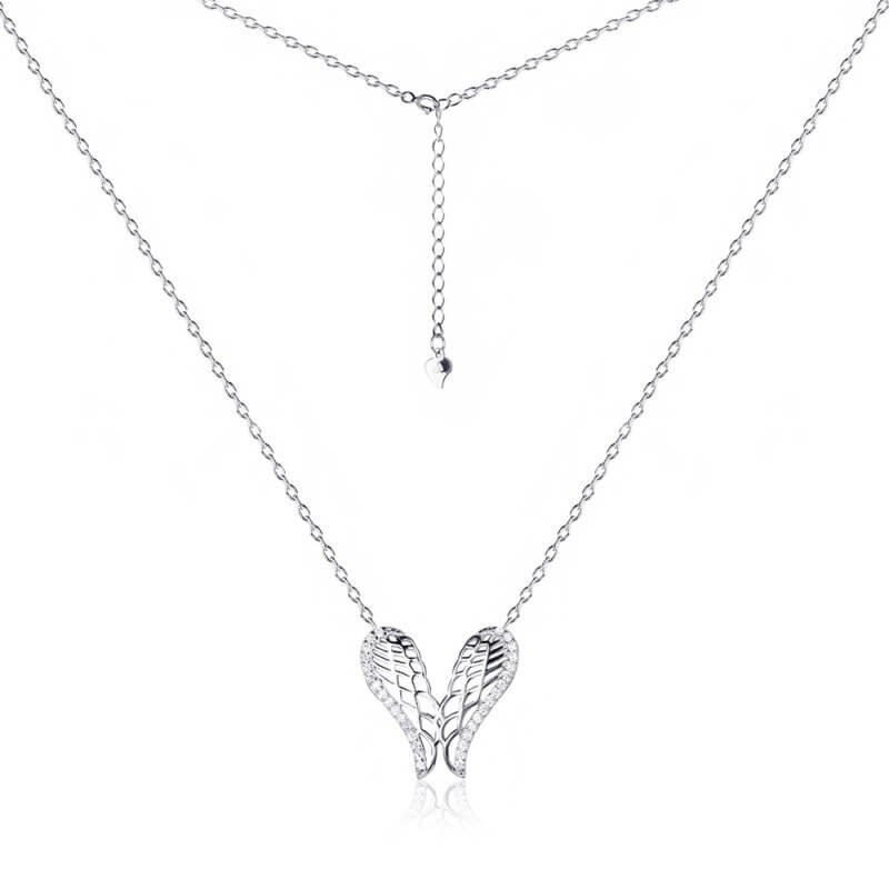 Срібне кольє Крила Кохання