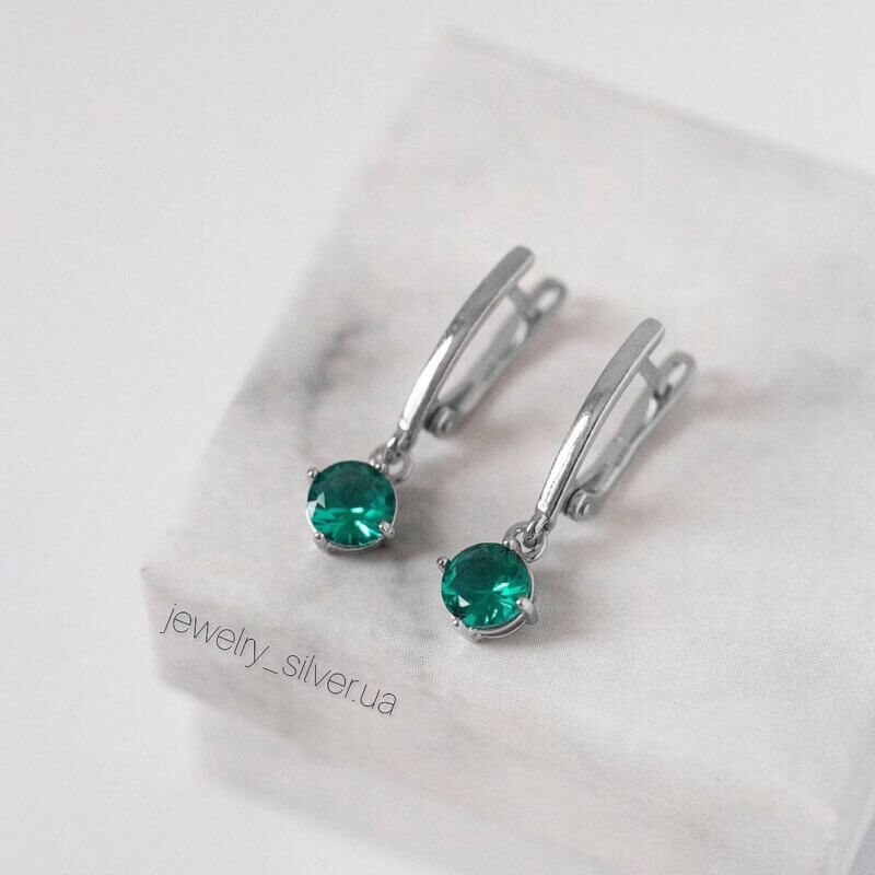 Срібні сережки