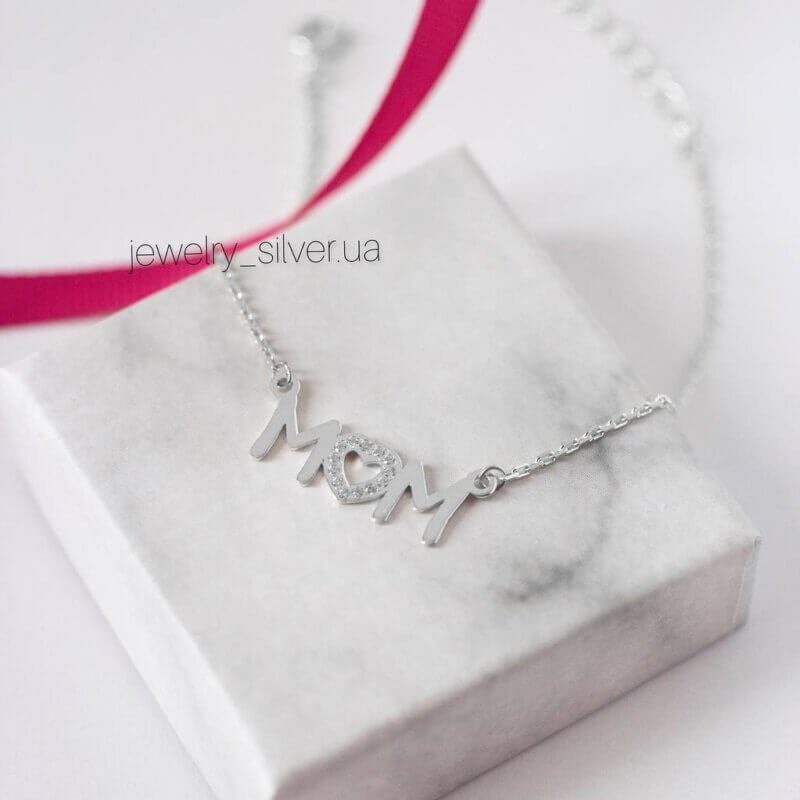 Срібний браслет Мом