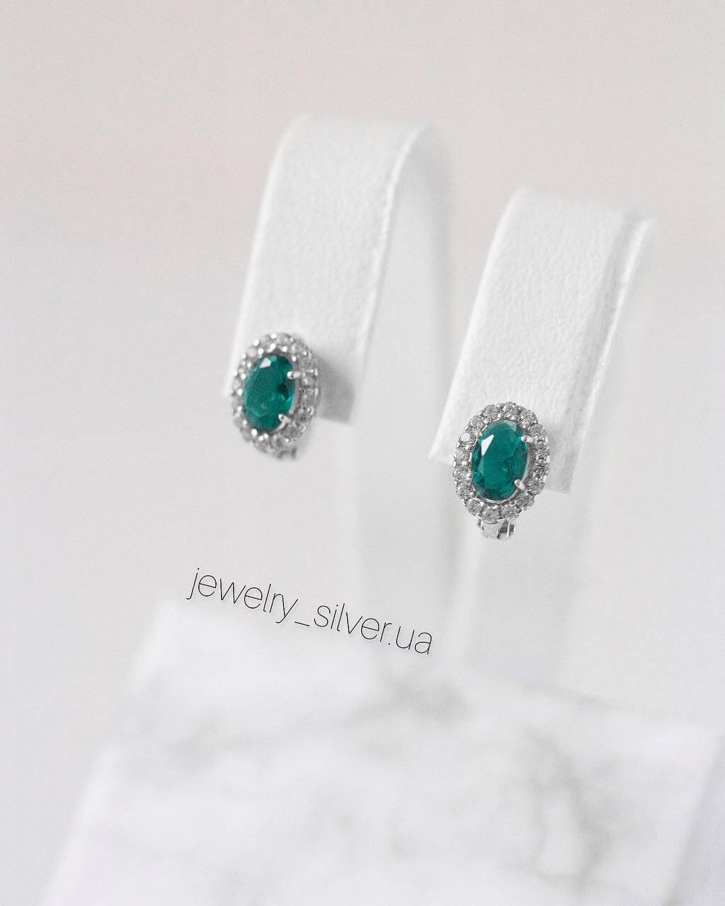 Срібні сережки