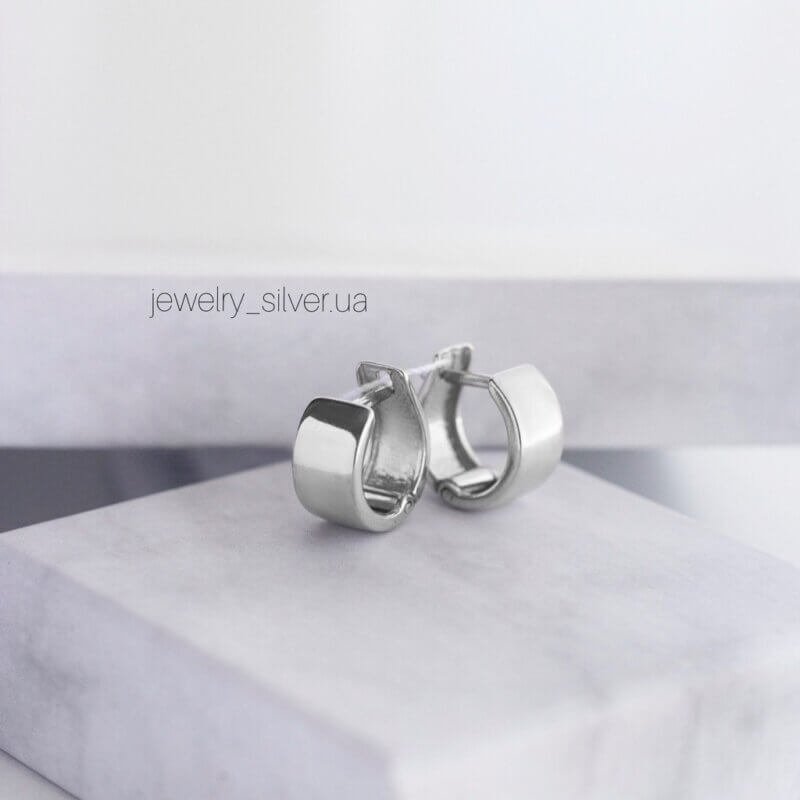 Срібні сережки