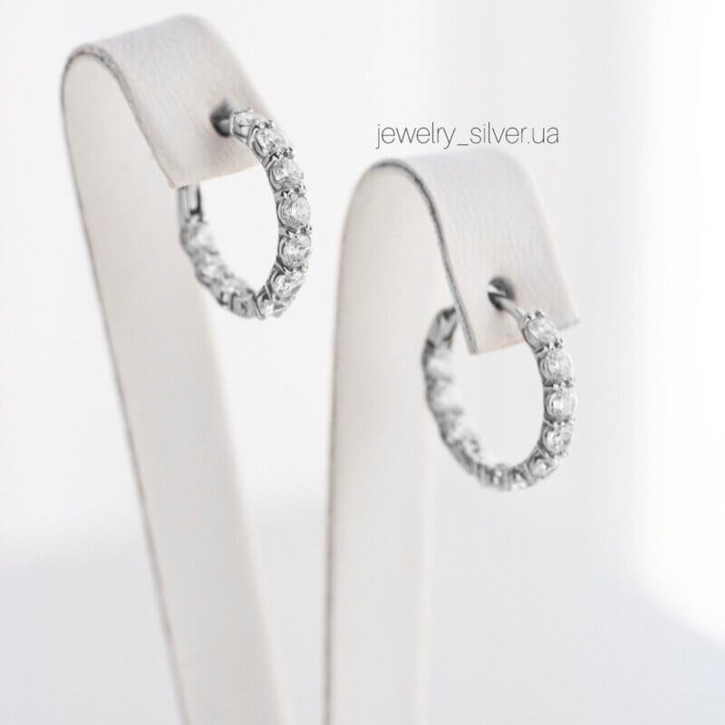 Срібні сережки