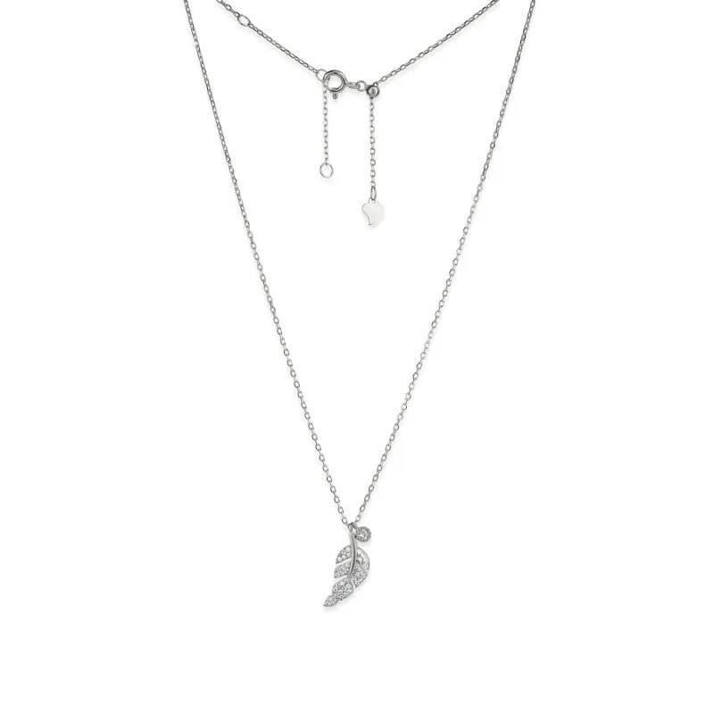 Срібне кольє Перо