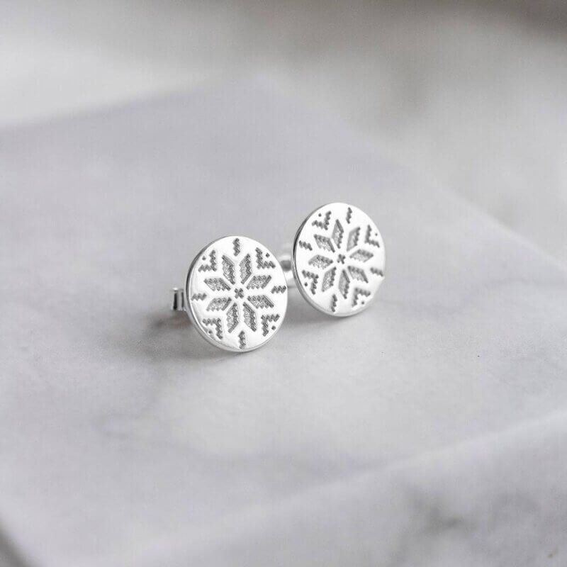 Срібні сережки «Вишиванка»