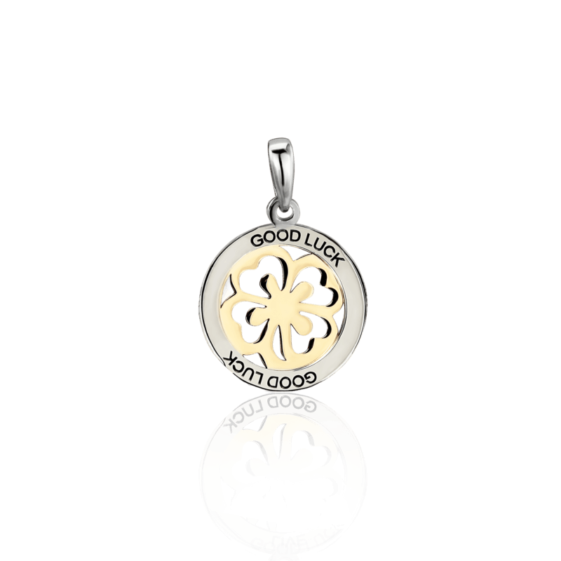 Срібний підвіс з позолотою