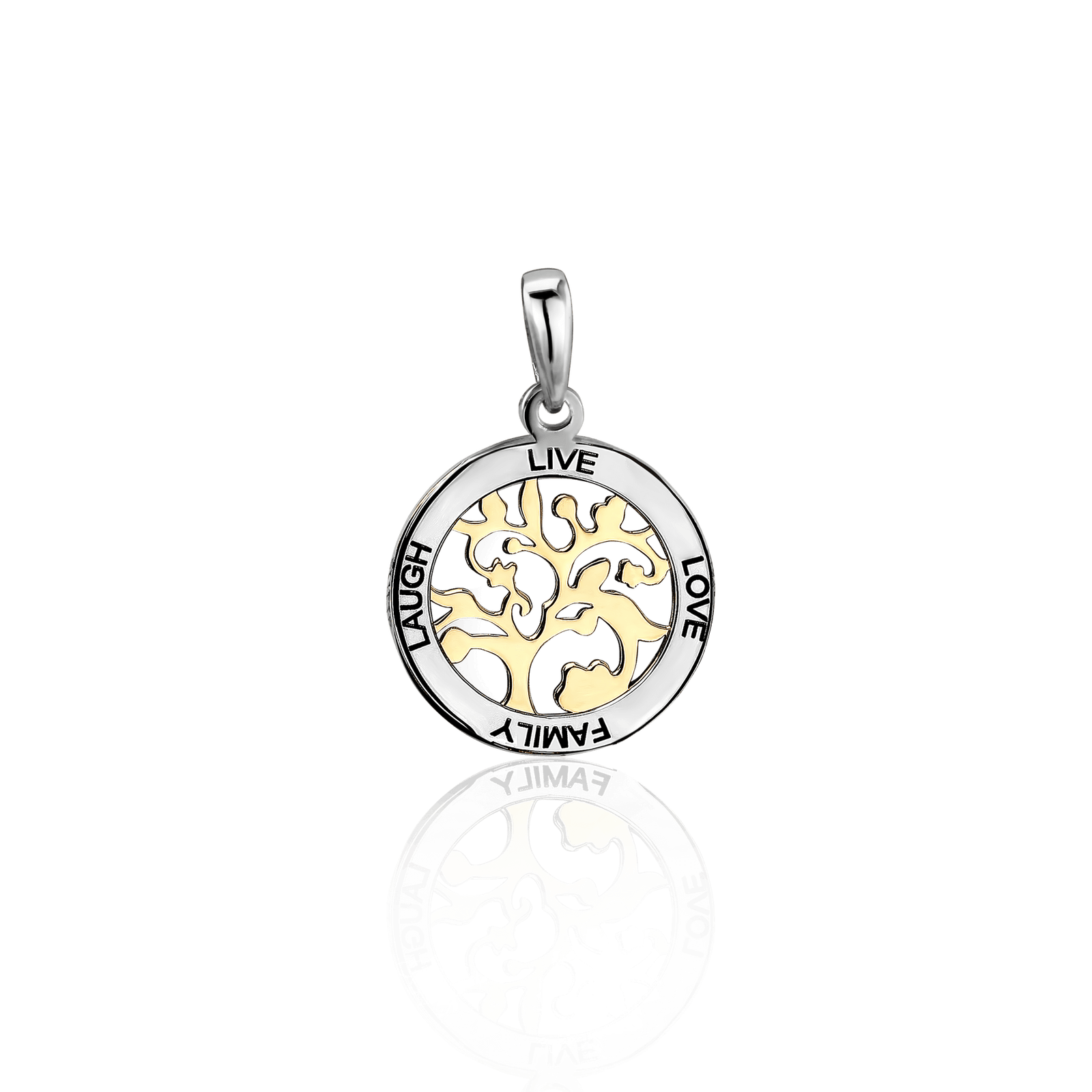 Срібний підвіс з позолотою