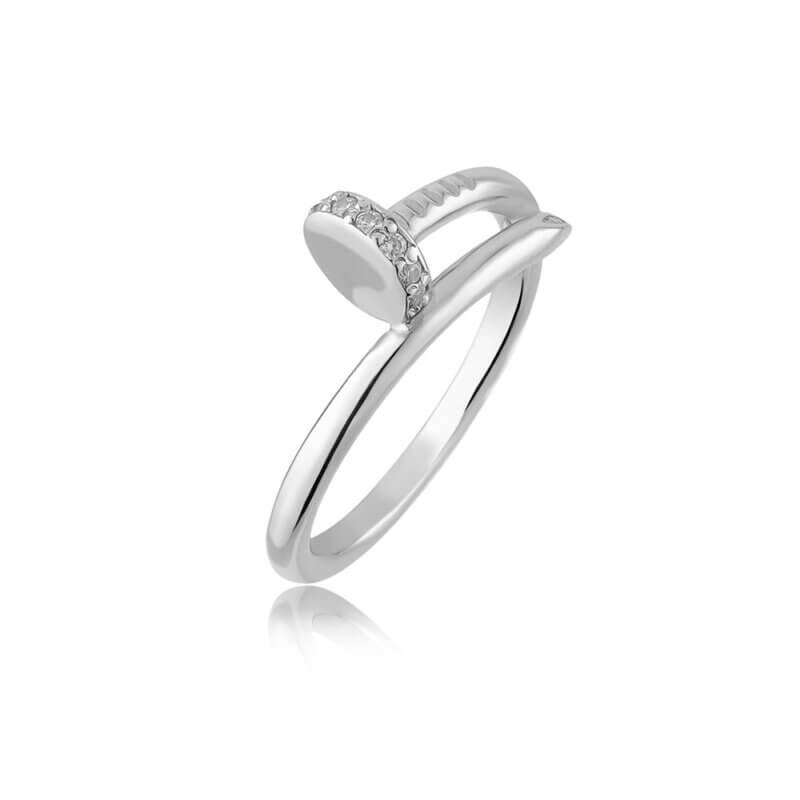 Срібна каблучка Цвях