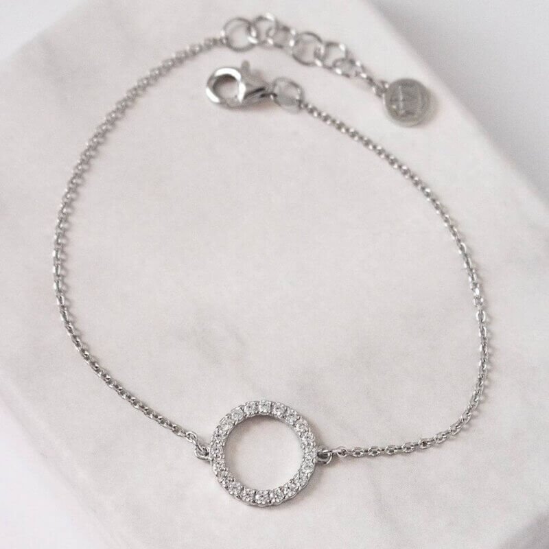 Срібний браслет Коло