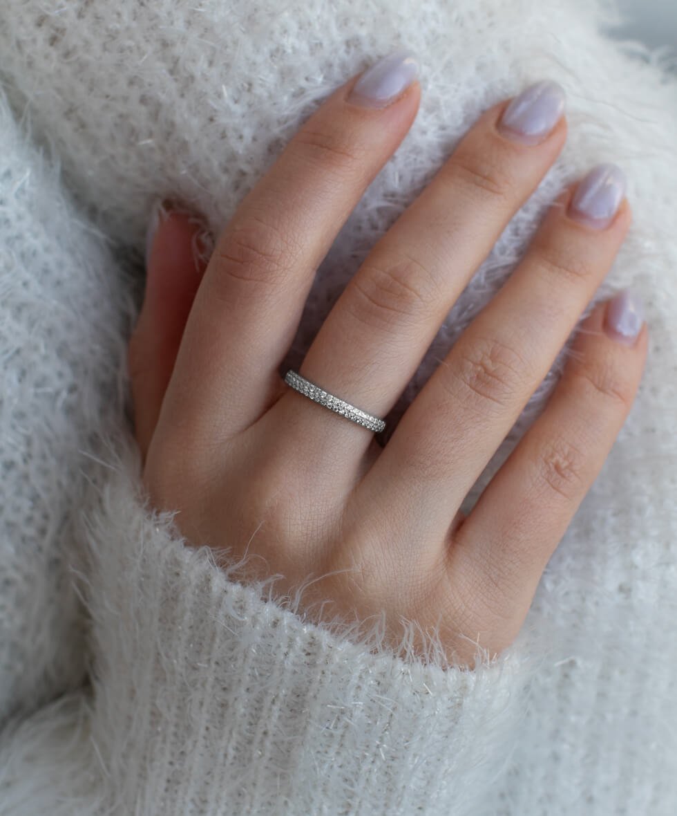 Двостороння срібна каблучка - Зображення 2