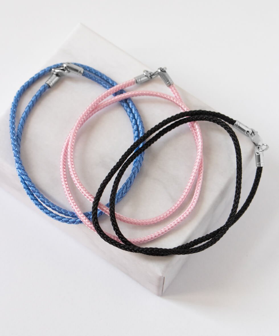 Шовкові нитки на шию (дитяча) 35см