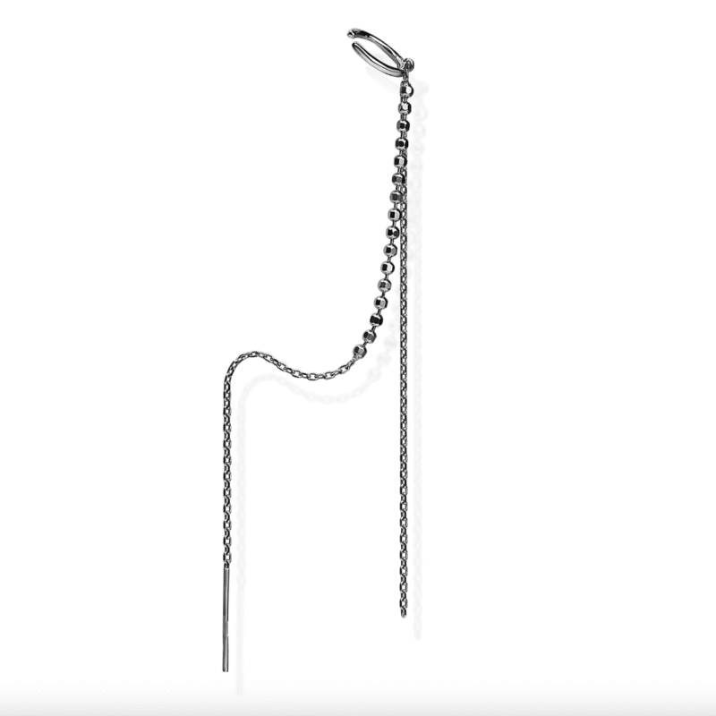 Срібна сережка каффа