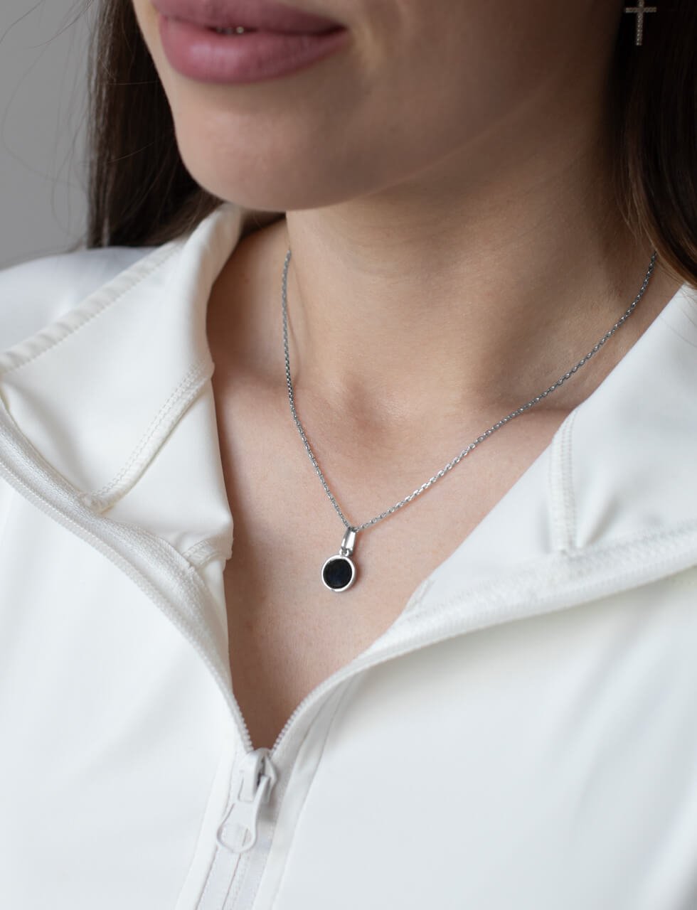 Срібне кольє з оніксом - Зображення 2