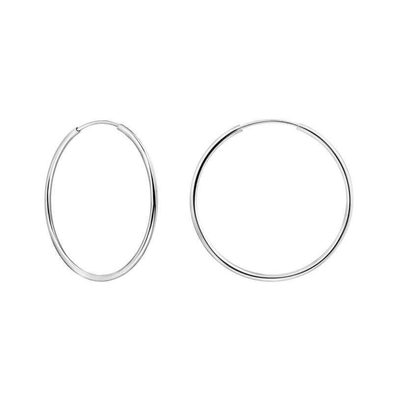 Срібні сережки кільця 35мм
