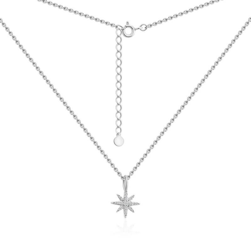 Срібне кольє Зірка