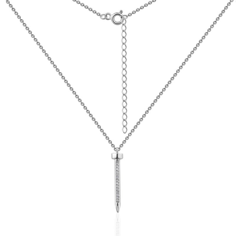 Срібне кольє Цвях