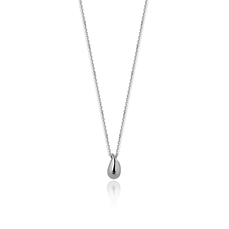 Срібне кольє Крапля