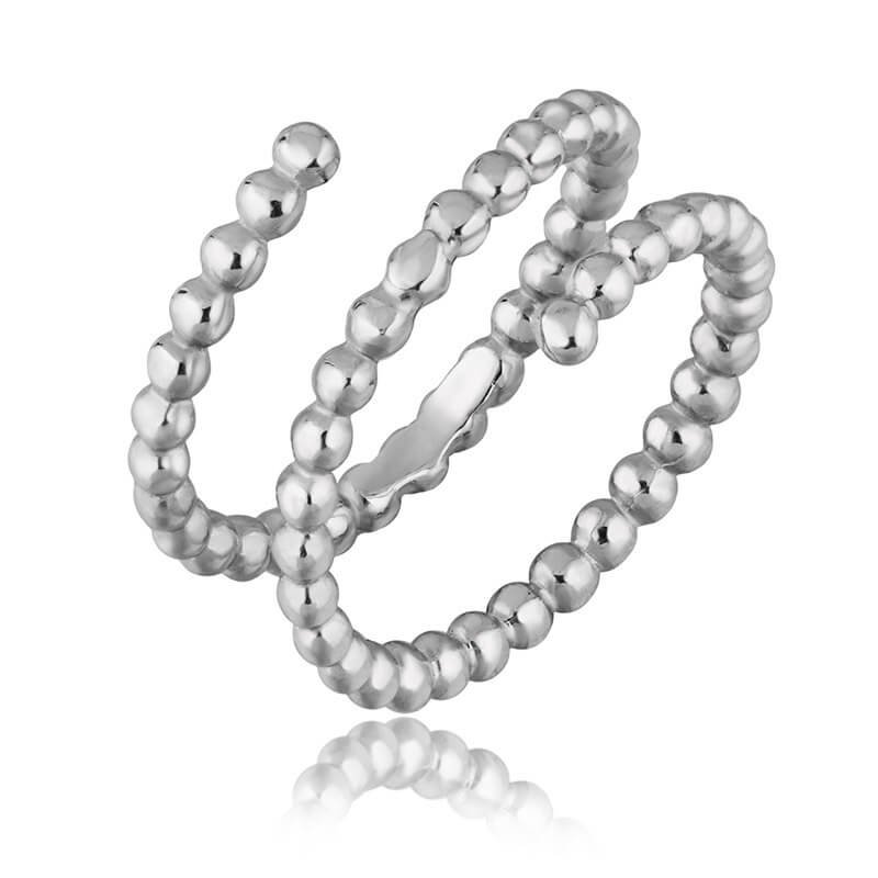 Срібна каблучка Спіраль