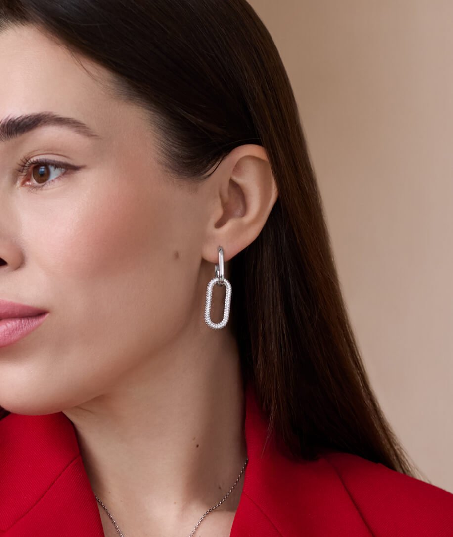 Срібні сережки Лілея - Зображення 2