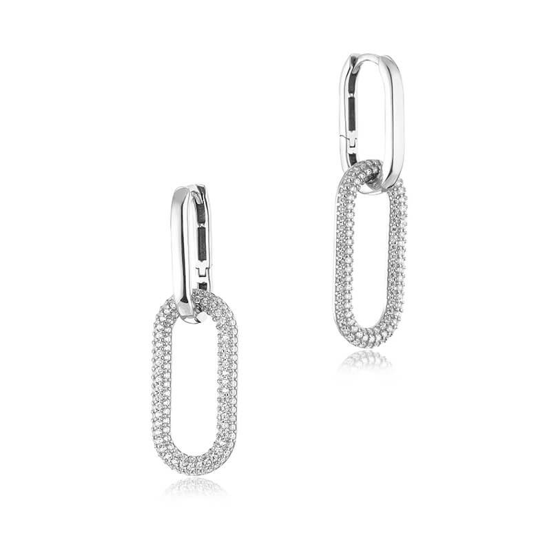 Срібні сережки Лілея