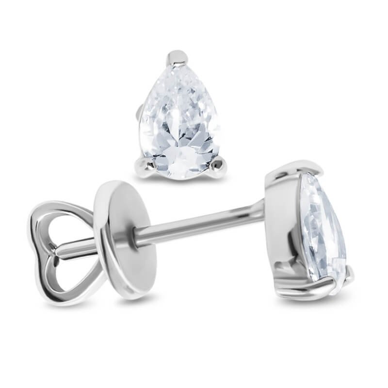 Срібні сережки Груша