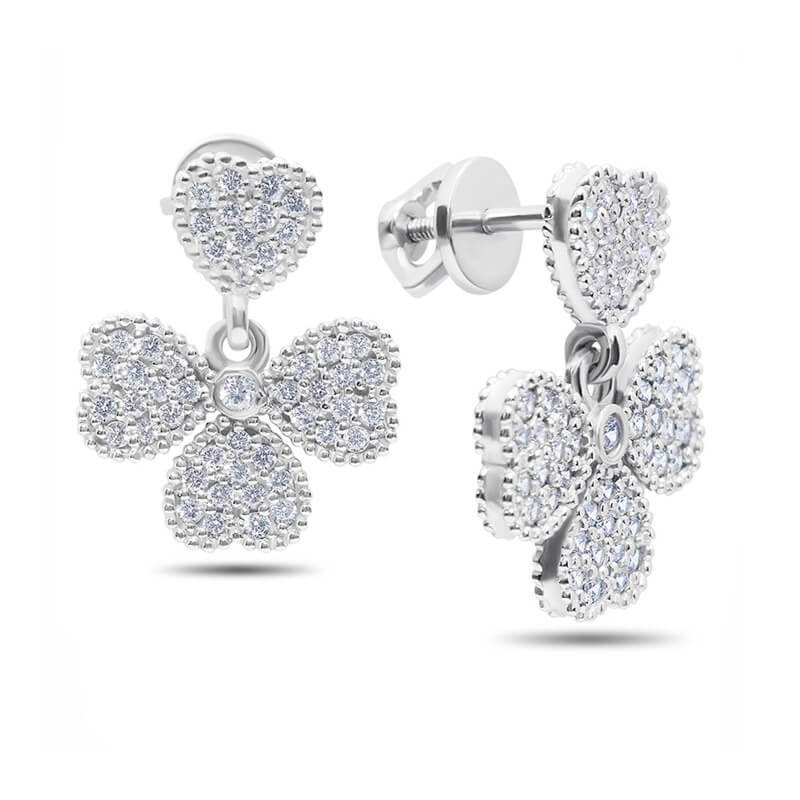 Срібні сережки Фіора