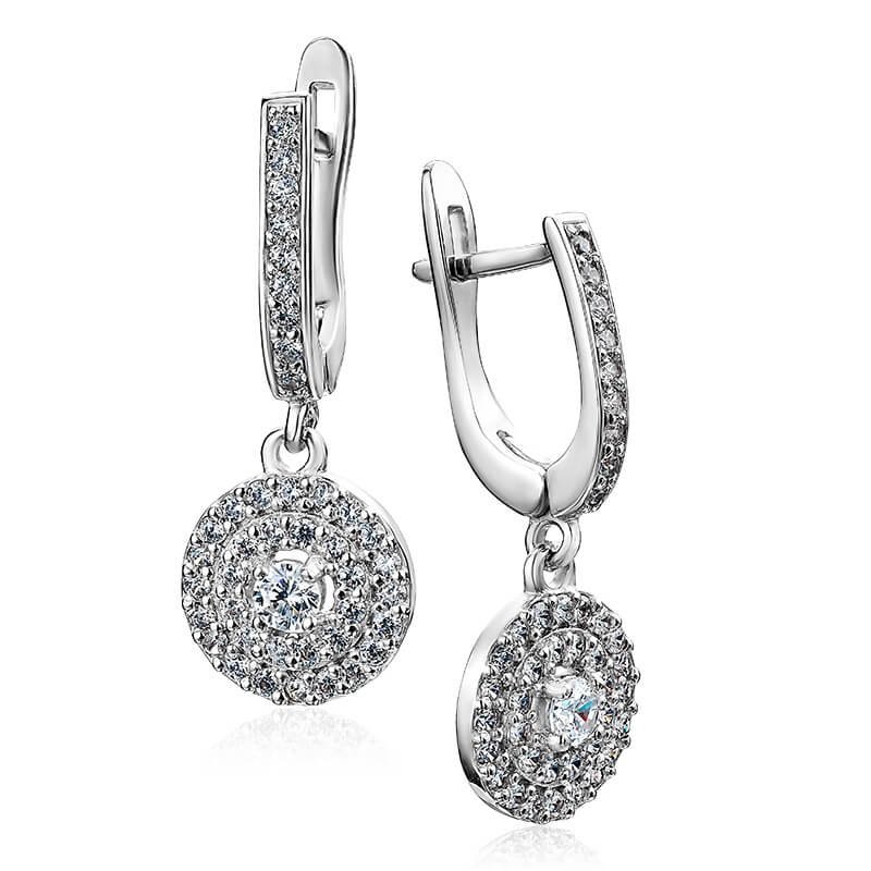 Срібні сережки на англійскій застібці