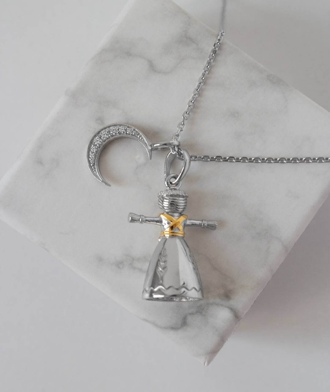 Срібний підвіс Мотанка - Зображення 2