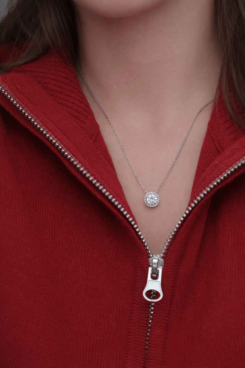 Срібне кольє Діамант - Зображення 2